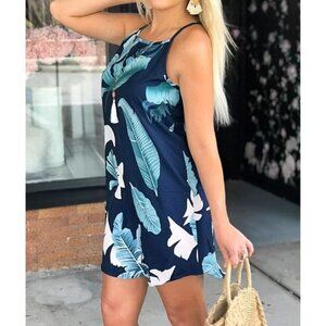New Floral Printed Sleeveless Beach Mini Casual Sundress